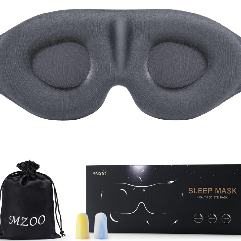 Sleep Eye Mask for Side Sleeper Men Women, Zero Eye Pressure 3D Sleeping Mask, - Picture 2 of 9